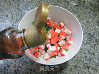 蟹肉棒拌菠菜的做法步骤：8