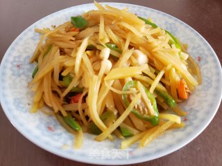 辣椒炒土豆丝的做法步骤：4