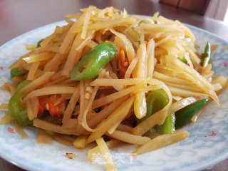 辣椒炒土豆丝的做法步骤：5