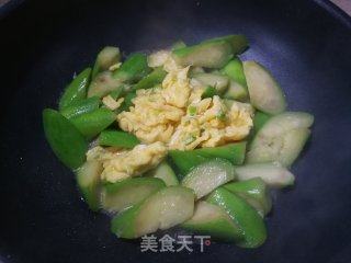 丝瓜炒鸡蛋的做法步骤：5