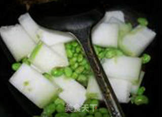 毛豆虾仁冬瓜汤的做法步骤：6