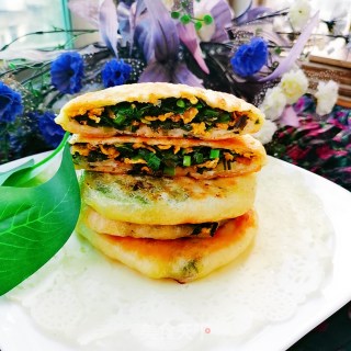 韭菜鸡蛋馅饼的做法步骤：17