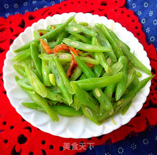 虾皮炒豆角丝的做法步骤：5