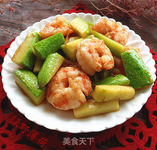 虾仁炒小西葫的做法步骤：7