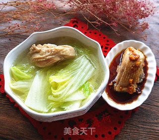 鸡汤娃娃菜的做法步骤：8