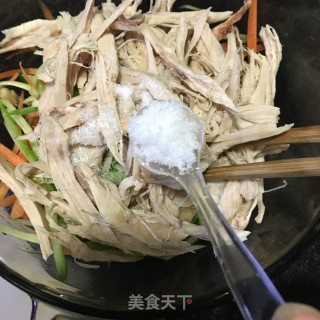 黄瓜丝拌鸡丝的做法步骤：15