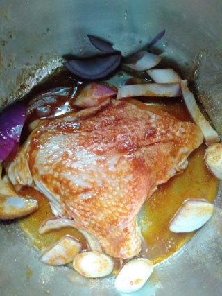 照烧鸡腿饭的做法步骤：5