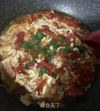 番茄虾皮蛋汤的做法步骤：12