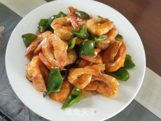 青虾炒辣椒的做法步骤：12