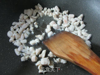 榨菜丝鸡胸肉炒饭的做法步骤：7