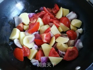 番茄土豆炖牛腩的做法步骤：5