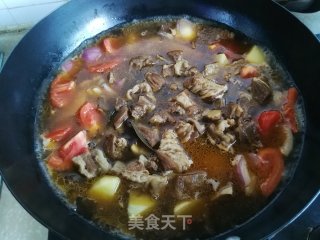 番茄土豆炖牛腩的做法步骤：6