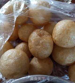 卤油面筋塞肉的做法步骤：3
