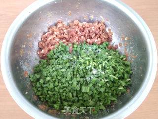 猪肉韭菜馅水饺的做法步骤：4