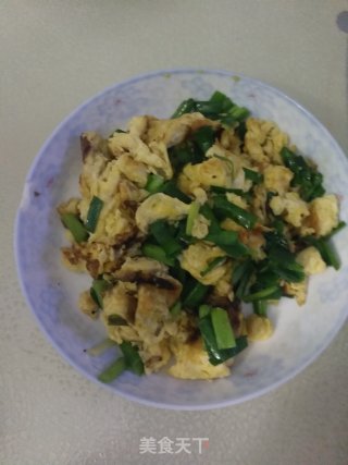 韭菜炒鸡蛋的做法步骤：10