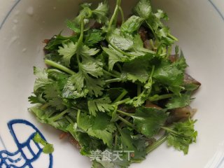 香菜拌海参的做法步骤：6