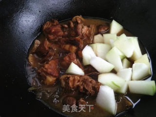 红烧排骨烩冬瓜的做法步骤：9