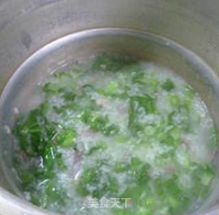 咸肉菜心大米粥的做法步骤：15