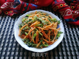 茼蒿蒸胡萝卜丝的做法步骤：13