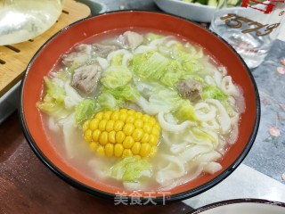 排骨玉米手擀面的做法步骤：11