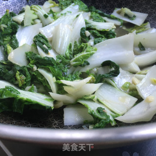 蚝油炒塔菜的做法步骤：8