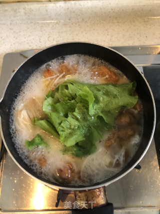 金针菇滑肉汤的做法步骤：5