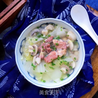 宣威火腿口蘑汤的做法步骤：12