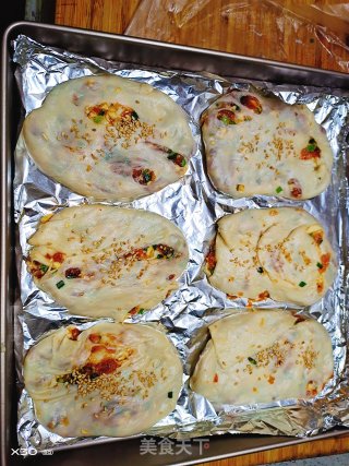 手抓饼版肉饼（快手）的做法步骤：4