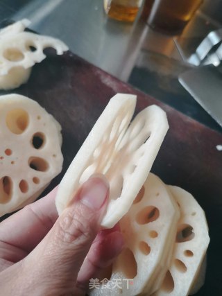 炸藕夹的做法步骤：2