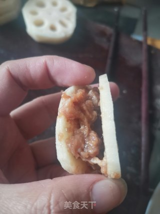 炸藕夹的做法步骤：4