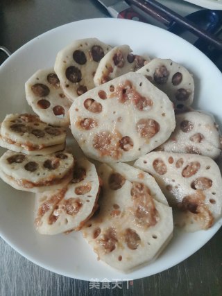 炸藕夹的做法步骤：5