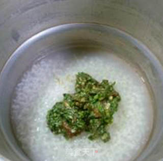 茼蒿肉末大米粥的做法步骤：7