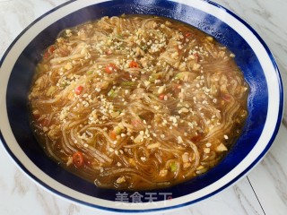 火麻仁肉末红薯粉的做法步骤：9