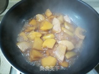大头菜㸆年糕的做法步骤：7