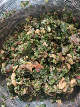 虾仁韭菜三鲜馅饺子的做法步骤：10