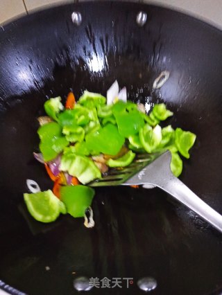 青椒肉片的做法步骤：4