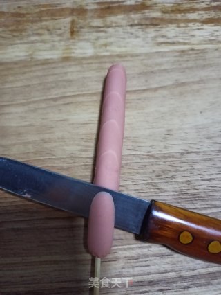 油炸香肠的做法步骤：3
