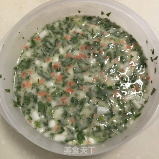 芹菜叶鸡蛋面饼的做法步骤：4