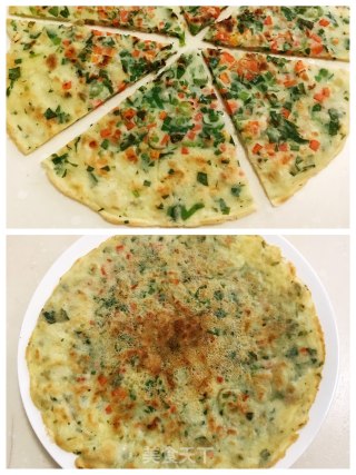 芹菜叶鸡蛋面饼的做法步骤：6
