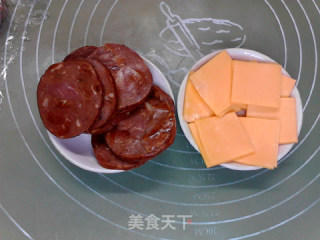 酱腿芝士黑全麦格子华夫饼的做法步骤：5
