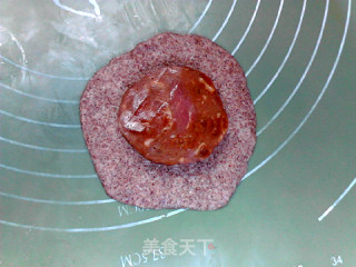 酱腿芝士黑全麦格子华夫饼的做法步骤：8