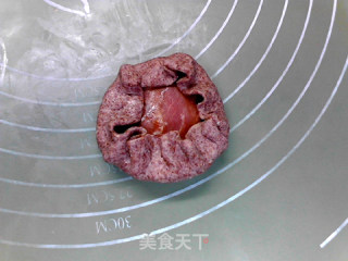 酱腿芝士黑全麦格子华夫饼的做法步骤：9
