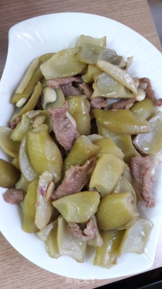 狗儿豆炒肉的做法步骤：8