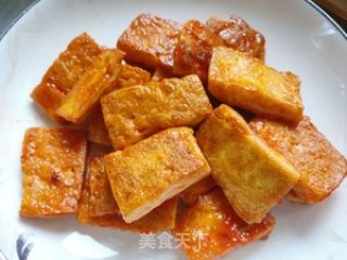 酸甜番茄煎豆腐的做法步骤：5