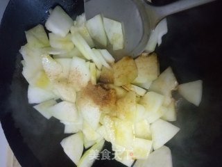 蒜香蚝油冬瓜的做法步骤：3