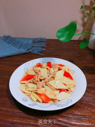 茭白炒肉丝的做法步骤：12