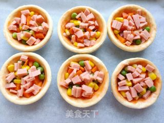 菠萝蛋挞小披萨的做法步骤：5