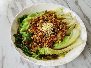 火麻仁蚝油生菜的做法步骤：5