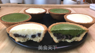 双色红豆软心芝士挞，超酥挞皮配上香浓软心，爱意浓浓，一口满足。的做法步骤：17