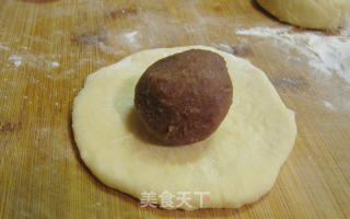 平底锅烘豆沙饼的做法步骤：7